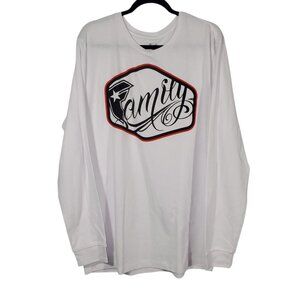 NWT Famous Stars Straps Long Sleeve Thermal T-Shirt Men's XXL White Y2K Family